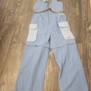 BWT $150 The North Face Women's Class V Pathfinder Light Blue Jumpsuit
